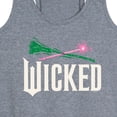 thumbnail image 3 of Wicked: Part 2 -  Wand And Broomstick Logo - Women's Racerback Sleeveless Graphic Tank Top, 3 of 5
