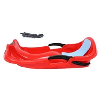 MERRYHAPY 1Pc Lightweight Red Ski Board Sled Car for Snow Sand and Grass Sliding