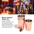 thumbnail image 4 of Juego De Coctelera Boston ANGGREK Estampado Vintage Acero Inoxidable 304 Multifuncional, 4 of 7