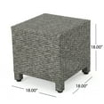 thumbnail image 3 of GDF Studio Venice Outdoor Wicker Side Table, Mixed Black, 3 of 6