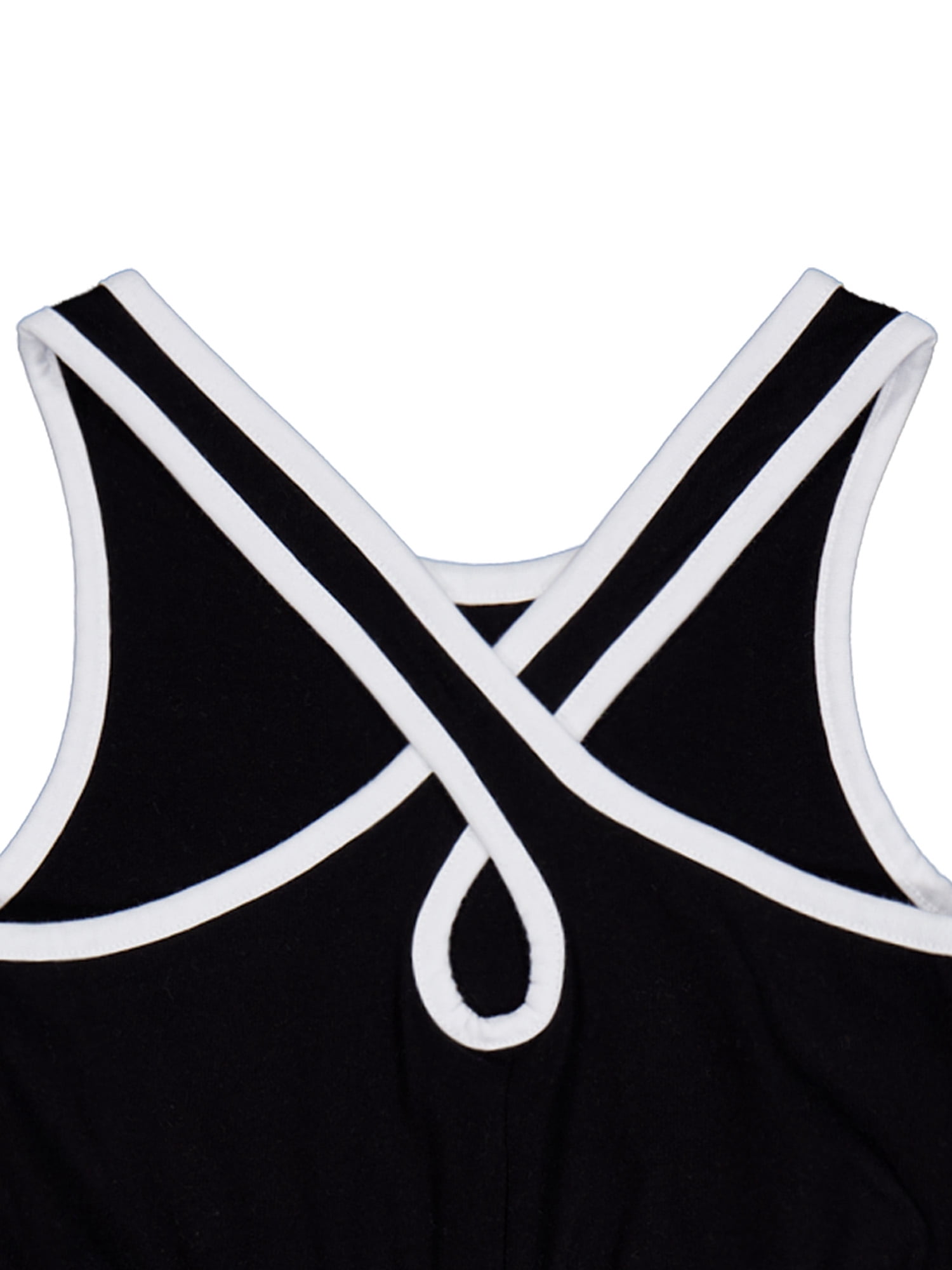 Wonder Nation Girls Play Romper 2pk, Sizes 4-18 & Plus