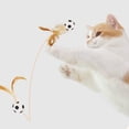 thumbnail image 4 of Cat Feather Ball Toys, Interactive Cat Toys For Indoor Cats, Bouncy Balls Toys For Cat, Basketball Soccer Toys For Exercise, Catnip Ball Toys, Cat Chew, 4 of 6