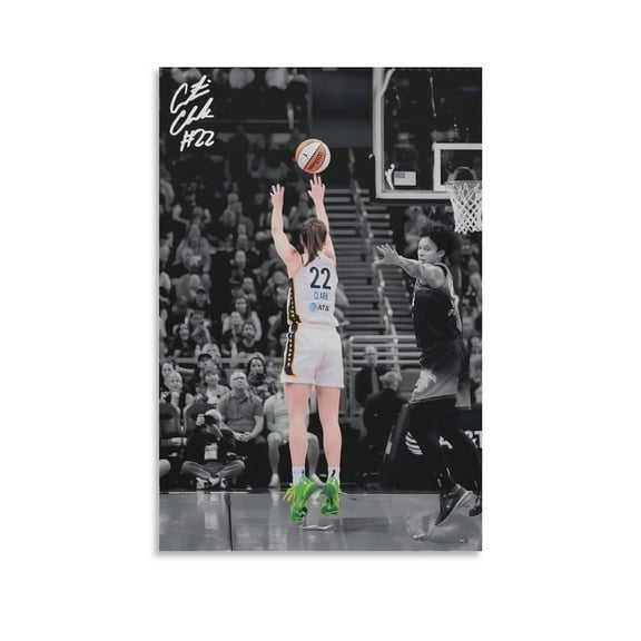 American Female Basketball Player Caitlin Clark Canvas Wall Art Poster For Room Aesthetic And Decor  Poster For Bedroom Living Room Bathroom Kitchen Office Decor