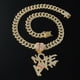 thumbnail image 4 of Colgante de cadena de clavícula para hombre con letras del alfabeto empalmadas con diamantes estilo hip hop, collar con letras cubanas y rompecorazones, 4 of 5
