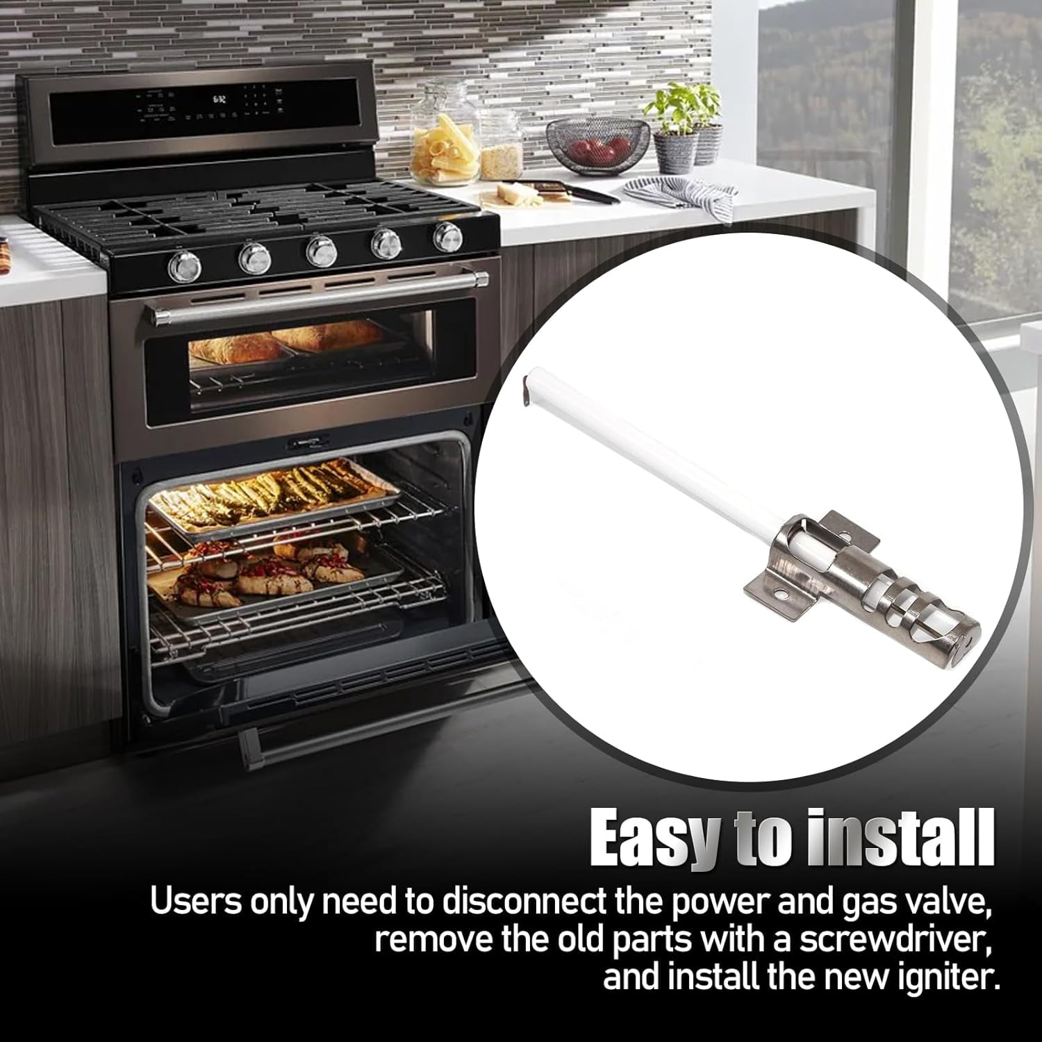 Aniceparthy WPW10333842 Oven Spark Igniter Replacement for Whirlpool Kitchenaid Maytag JennAir Gas Ranges – Replaces W10333842, 4445122, AP6019744, PS11753053