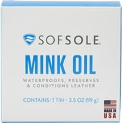 Sof Sole Mink Oil Leather Shoe Protectant and Conditioner, 3.5 oz
