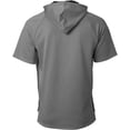 thumbnail image 3 of New Balance Men's Bp Short Sleeve Fleece Training Hoodie Dark Grey Xl, 3 of 4