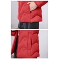 thumbnail image 5 of Drovellove Plus Size Women's Casual Long Sleeve Hooded Jacket with Pockets | 100% Polyester Irregular Hem Outwear for Winter, Daily Wear, Dates, Parties, Work, School, 5 of 9