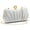 A-Silver, variant on Clutch Purses for Women Evening Bag Pleated Satins Clutch Purse Luxury Handbags for Wedding Party