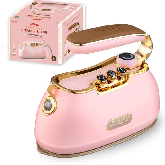 IS-900 Retro Edition Duopress Steamer and Iron, Rose
