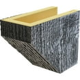 thumbnail image 6 of Ekena Millwork 8"H x 8"D x 48"W Rough Sawn Faux Wood Fireplace Mantel Kit with Ashford Corbels, Burnished Honey Dew, 6 of 12