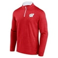 thumbnail image 2 of Men's Fanatics Red Wisconsin Badgers Classic Homefield Quarter-Zip Top, 2 of 3
