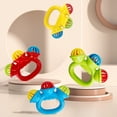 thumbnail image 4 of Baby Rattle Toy, Infant Sensory Toy, Teething Hand Bell Toy, Burr-Free Plastic Colorful Bead Shaking Toy, Soothing Sound Interactive Play Toy, Fine Motor Skill Developmental Gift for 0-3 Years, 4 of 4
