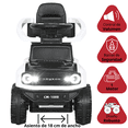 thumbnail image 3 of Montable Eléctrico para Niños Híbrido con Bastón y Pedal Acelerador Luces Batería 6v Apto a Partir de 2 Años Soporta hasta 25 kg - Blanco, 3 of 8