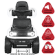 thumbnail image 3 of Montable Eléctrico para Niños Híbrido con Bastón y Pedal Acelerador Luces Batería 6v Apto a Partir de 2 Años Soporta hasta 25 kg - Blanco, 3 of 8