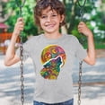 thumbnail image 3 of Tee Hunt Howling Wolf and Moon Youth T-Shirt Dean Russo Colorful Wild Life Kids, Gray, Small, 3 of 5