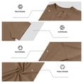 thumbnail image 7 of XAOFW Summer Casual Solid Color T Shirts For Man Stretch Relaxed Fit Round Neck Short Sleeve Tees Holiday Party Versatile Tops, 7 of 7