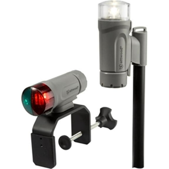 Clamp-On Portable LED Light Kit, Marine Gray