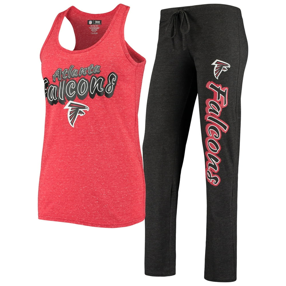 Atlanta Falcons Concepts Sport Women's Satellite Slub Pants and Tank Top Sleep Set Black/Red