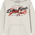 thumbnail image 3 of Yellowstone Dutton Ranch Art Long Sleeve Cream Men's Hooded Sweatshirt-Small, 3 of 4