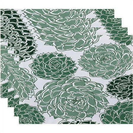 

Simply Daisy 18 x 14 Olivia Floral Print Placemat (Set of 4)