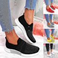 thumbnail image 1 of Slip-on Shoes With Orthopedic Sole Women's Fashion Sneakers Platform Sneaker For Women Walking Shoesblack-35, 1 of 3