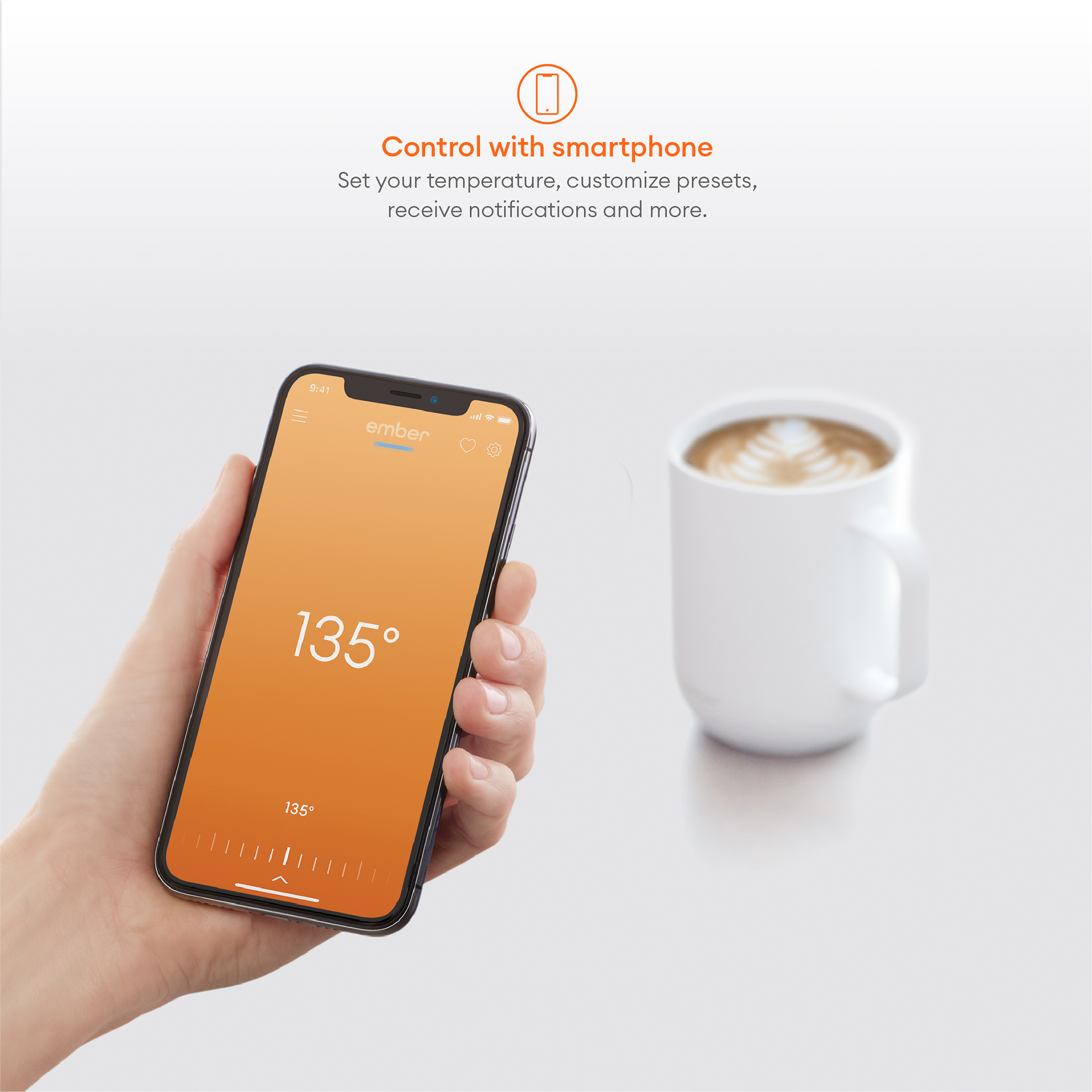 Ember Temperature Control Smart Mug 2, 10 oz, White, 1.5-hr Battery Life - App Controlled Heated Coffee Mug - image 2 of 6
