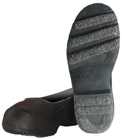 WINTER WALKING JD912-M Overshoes, Mens, M, Button Tab, Blk, PVC, 1PR by WINTER WALKING