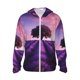 thumbnail image 1 of Balery Lavender Field Sunset Sudadera ligera de manga larga con capucha y protección solar UPF 50+ para hombre y mujer, ideal para pesca y running-Small, 1 of 7