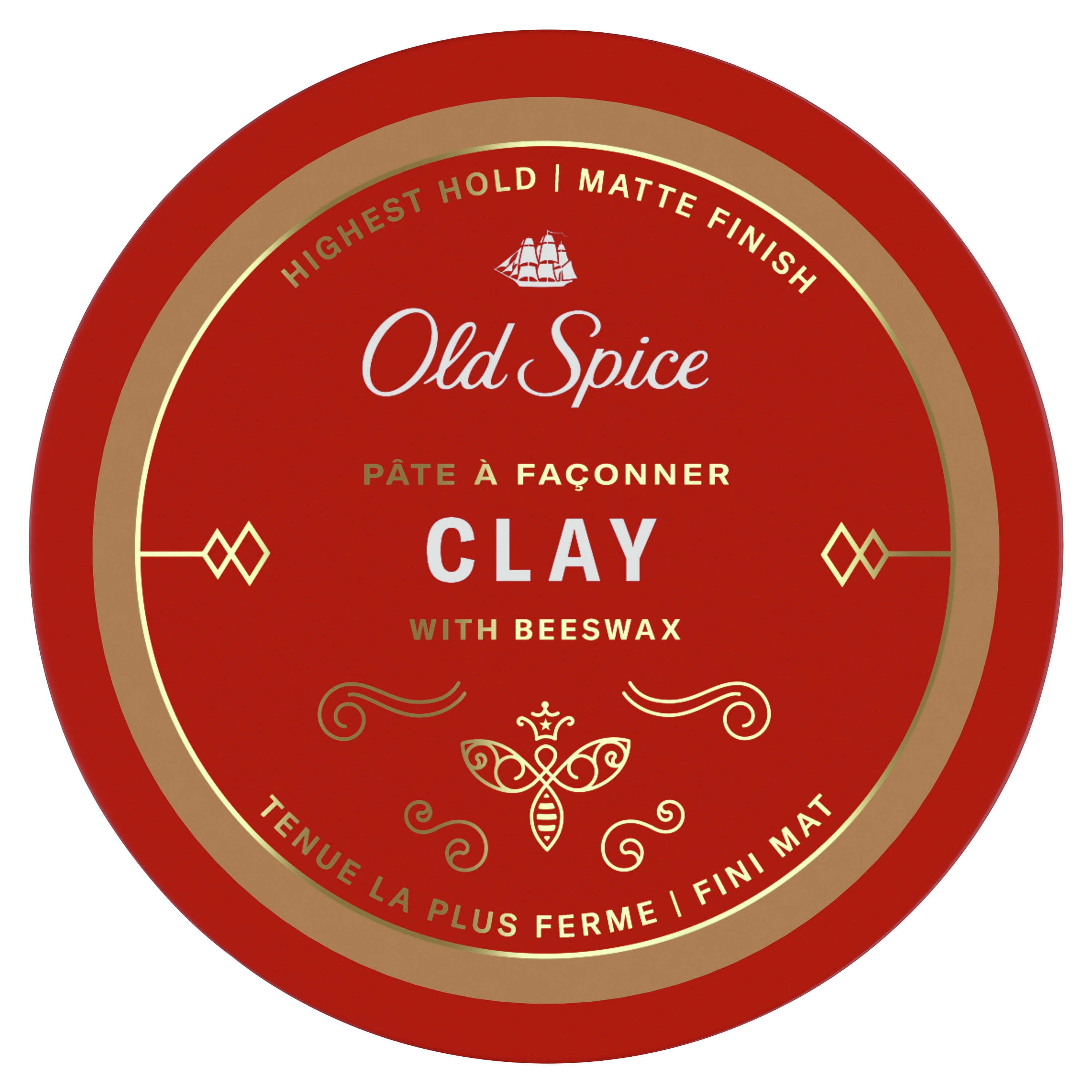 Old Spice Hair Styling Clay for Men, Flexible Hold, 2.22 oz