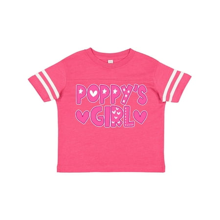 

Inktastic Poppy s Girl Pink with Hearts Gift Toddler Toddler Girl T-Shirt