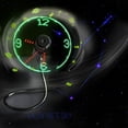 thumbnail image 1 of Agiferg Mini USB Powered LED Cooling Flashing Real Time Display Function Clock Fan, 1 of 8