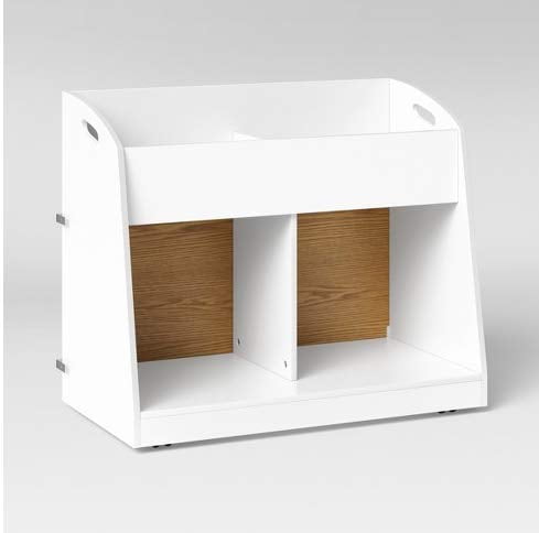pillowfort toy box with book storage