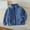 Blue, variant on SERTG Boys and Girls Solid Jacket Zip Front Long Sleeve Non Hooded Thermal Lined Outerwear for Children 2-12 Years(Blue,2-3 Years)