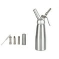 thumbnail image 3 of Yolispa Whipped Cream Dispenser, Aluminum Whipped Cream Dispenser with 3 Decorating Nozzles & Cleaning Brush, 1-Pint / 500 ML Cream Maker for Desserts, Coffee, Cocktails, Baking, 3 of 12