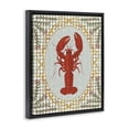 thumbnail image 2 of Stupell Industries Coastal Lobster with Gingham Kitchen Charm Black Floating Frame Canvas Art, 17 x 21, by Vero Illustrates, 2 of 8