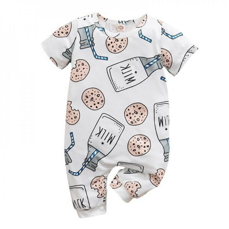 

Clearance Sale Baby Romper Clothesborn Boys Girls Fashion Cute Letters Milk Jumpsuits Infant Short Sleeve Summer Rompers Clothing