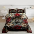 thumbnail image 2 of Feelyou Christmas Poinsettia Flower Bedding Comforter Set, Winter Festival Twin Comforter Sets, Teen Kid Child Adult Reversible Bedding Set, Super Cozy Room Decor, 2pcs, 2 of 8