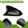 thumbnail image 4 of Reemplazo de tapa de espejo lateral izquierdo y derecho ABS de 1 par en negro brillante para Chevrolet Trax 2024-2025, 4 of 7