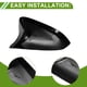 thumbnail image 4 of Reemplazo de tapa de espejo lateral izquierdo y derecho ABS de 1 par en negro brillante para Chevrolet Trax 2024-2025, 4 of 7
