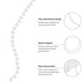 thumbnail image 2 of Shisuyan 1 Rouleau Perle Imitation Perle 6mm Perles Fausses pour Bijoux Bricolage, 2 of 9