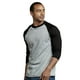 thumbnail image 3 of TOP PRO Camiseta de béisbol casual de manga 34 para hombre (3XL BlackLight gris - 1), 3 of 4