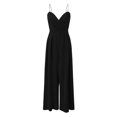thumbnail image 4 of Daolelai Women's Suspender Waist Straight Floor-Length Minimalist Jumpsuit, 4 of 7
