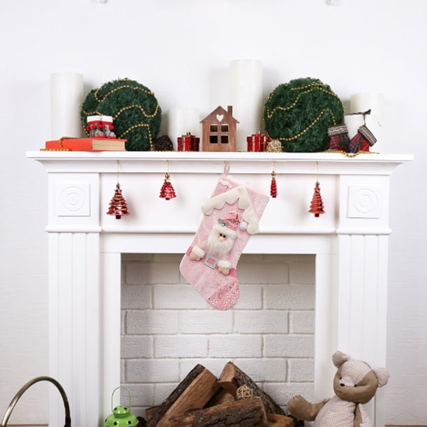 Christmas Sequins Christmas Socks Soft Thick Socks Candy Bags Holiday Decorations Christmas Tree Hangings