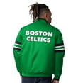 thumbnail image 2 of Men's Starter Kelly Green Boston Celtics Scout Varsity Satin Full-Snap Jacket, 2 of 2