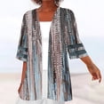 thumbnail image 1 of Nouveaux Hauts pour Femmes 2023 Grande Taille Mode Col Rond Décontracté Manches Longues Chandail Imprimé Hauts Blouse Chemise à Manches Longues pour Femmes, 1 of 5