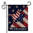 thumbnail image 1 of Bandera americana ancla jardín Banner Vertical doble cara Memorial Day Banner jardín decoración al aire libre Adepaton CPB-US-DYP75-1, 1 of 5