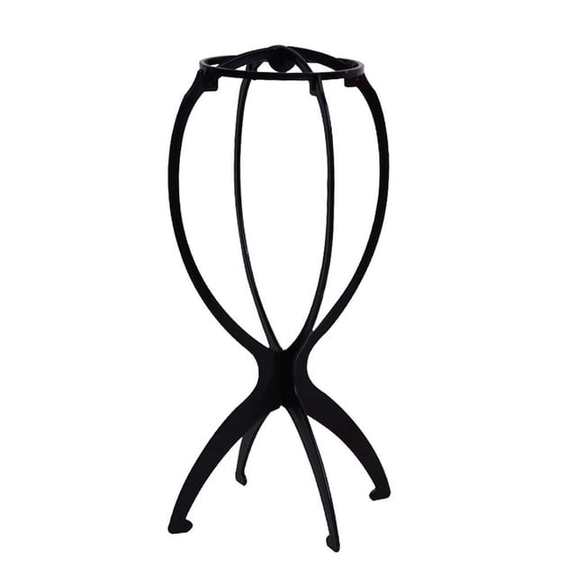 Pack Wig Head Stand, 14.2 Inch Collapsible Plastic Wig Holder for Drying, Styling and Display, Colorful Lightweight Wig Stand