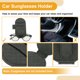 thumbnail image 5 of Clip para gafas de sol del automóvil Unique Bargains con soporte magnético universal para visera del sol, ante cuadros/gris 13x7cm 1 Pcs, 5 of 7