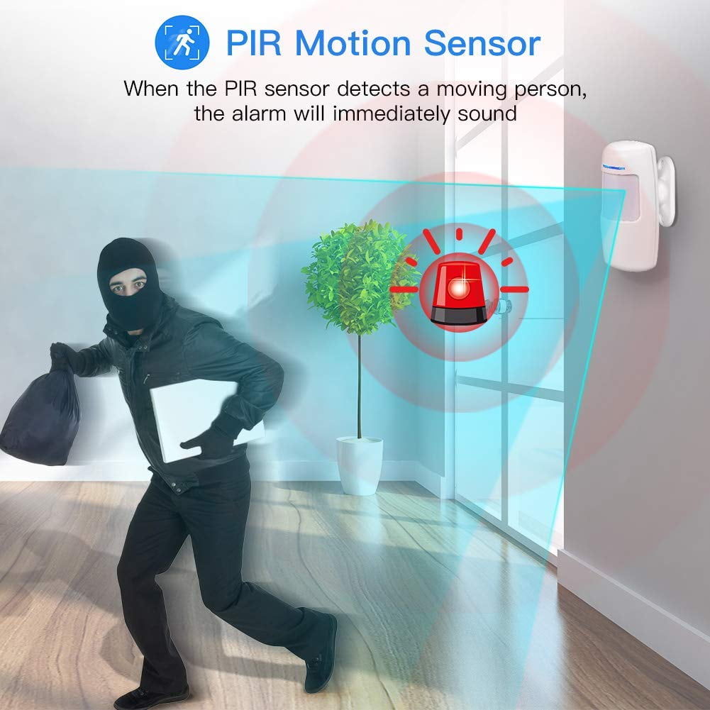 Skk Wifi Alarm System Home Smart Security System Diy No Monthly Fee With App Push Walmart Com